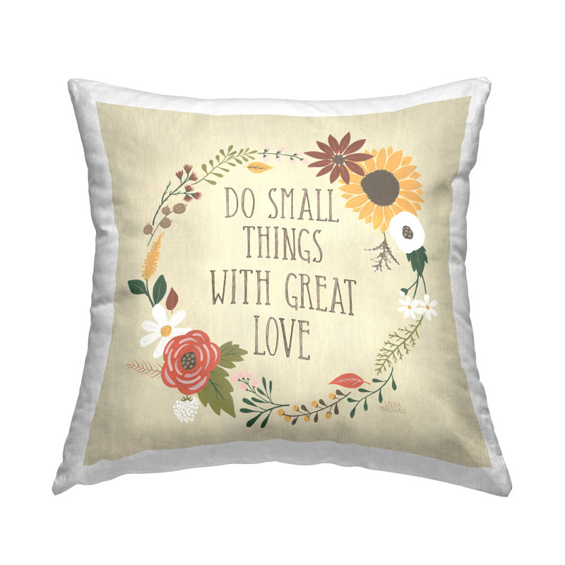 Housse et insert de coussin décoratif en polyester par Laura Marshall