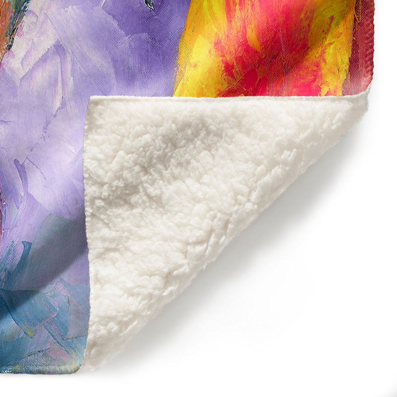 Couverture sherpa doux de fantaisie, l 68 po x L 80 po