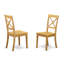  L'ensemble 5 pièces de table et chaises de cuisine comprend une table ronde avec Dropleaf et 4 chaises de salle à manger, 42 x 42 pouces, chêne-109975810-109975811
