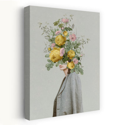 Contemporary Art Colorful Abstract Contemporary Rose Flower Nature Art