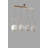 Elegant Scandinavian Chandelier, 25.6 x 7.1 inches, Adjustable Height | 100% Metal Construction with Oven Dried Paint & Tumbled Coating | E27 Socket, Max 40W | White & Copper Finish, Perfect for Glam Home Decor-318435804-318435806