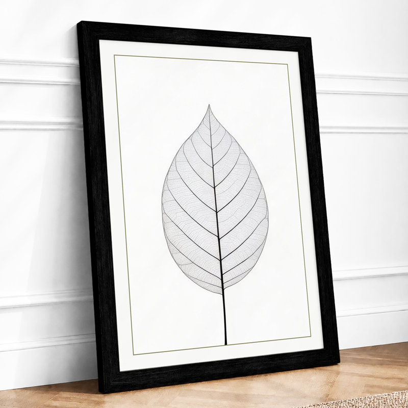 Single Stem In Gold Botanical - Print, A1 - 84.1 x 59.4 cm, Black
