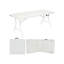 Folding Table 180x74x74cm for Camping, BBQs, Garden White