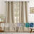 Deavion Velvet Curtains Metal Grommets Room Darkening with Gold Foil Print 2 Panel Set-106462132-106462128