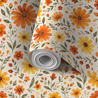 Papier peint adhésif amovible à pivoines roses éclatantes, motifs floraux blancs et turquoise. Revêtement mural décoratif, idéal pour les locataires, à faire soi-même, pour chambre, salon, cuisine, salle de bain ou mur d'accent.