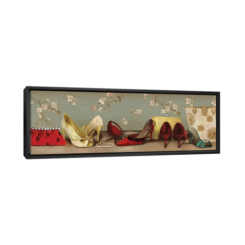Reproduction d'art graphique sur toile tendue, H 12 po x l 36 po x P 1,5 po, Toile avec cadre noir
