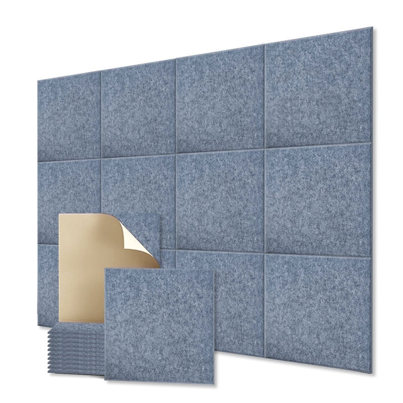 Acoustic Panels 12-Pack Soundproof Wall Panels 12"X12"X0.4" Sound Panels High Density Sound Dampening Panels, Light Gray