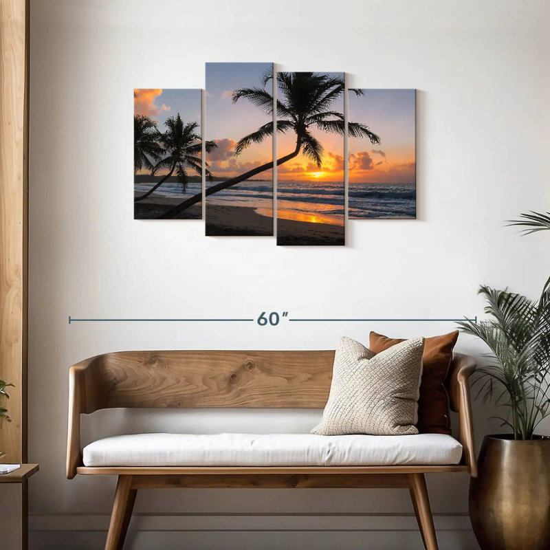 Paysage marin de l'île Martinique, H 27 po x l 43 po