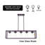 Luminaire suspendu carré / rectangulaire pour îlot de cuisine à 5 lumières Rawland-644161377-667488231