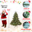 Arbre de Noël 5 pi, 350 lumières Ul, 1129 pe / embouts, base large, structure à charnières, cadre en métal renforcé à branches réalistes