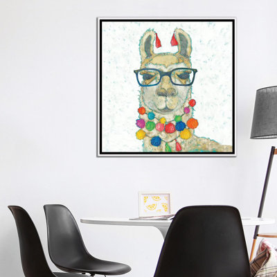 «Llama Love with Glasses I» par Chariklia Zarris - reproduction