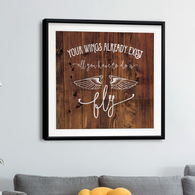 «All You Have To Do Is Fly», reproduction d'art textuel