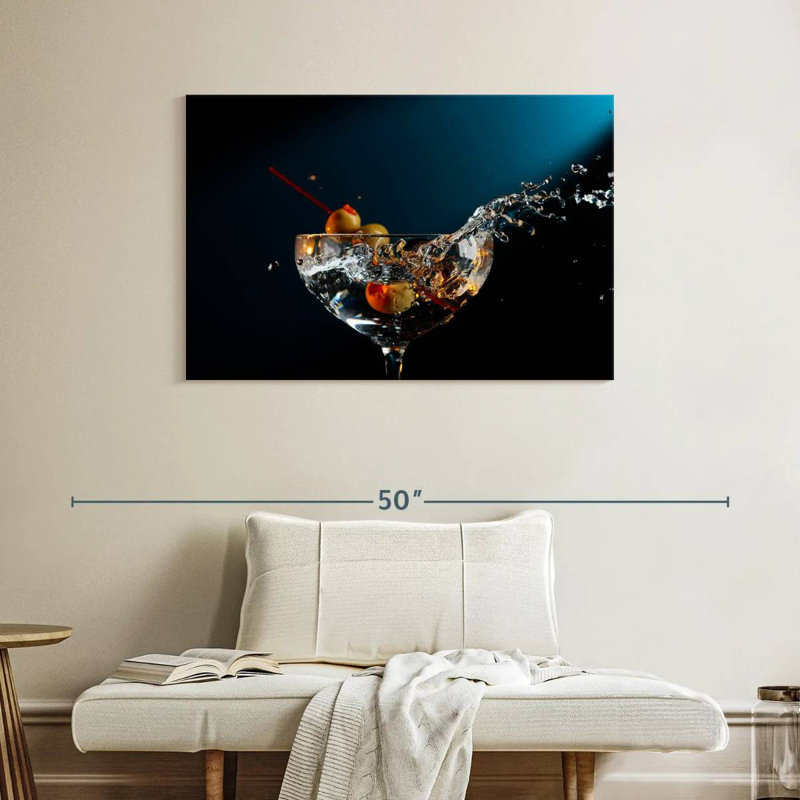 Yarlin Splash Martini, 26" H x 39" W