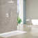Rainfall Shower System with 12 Inch Shower Head and Handheld Complete Combo Set Ceiling Mount