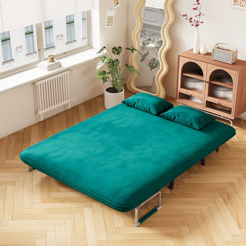 Versatile Convertible Chair Bed with Adjustable Backrest and Pillow for Home and Office