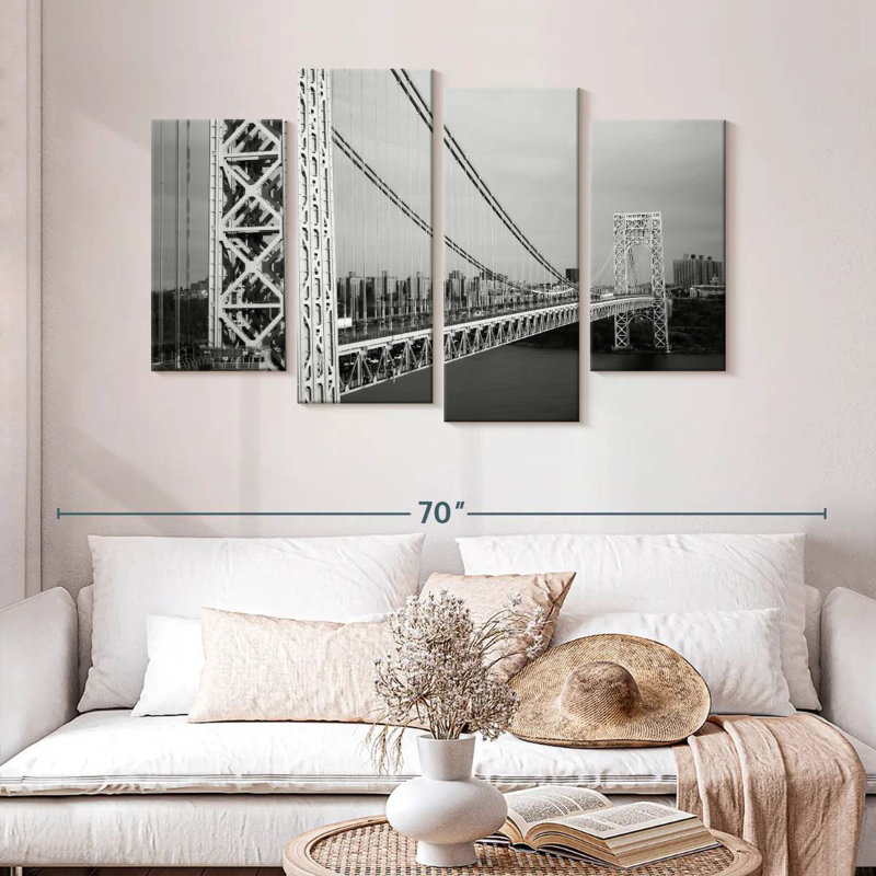 Lilie BW George Washington Bridge, H 32 po x l 52 po