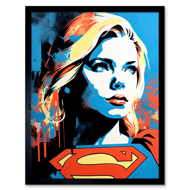 Supergirl Female Comic Book Superhero - Single Picture Frame Print