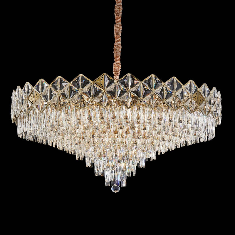 Regalia 28-Light Crystal Chandelier - Gold