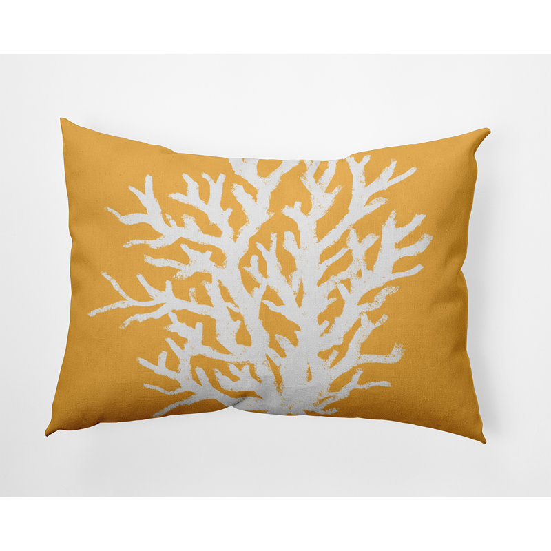 Reversible Throw Pillow, Yellow