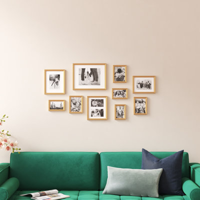Wickson Beveled Picture Frame - Set of 10 with Mat