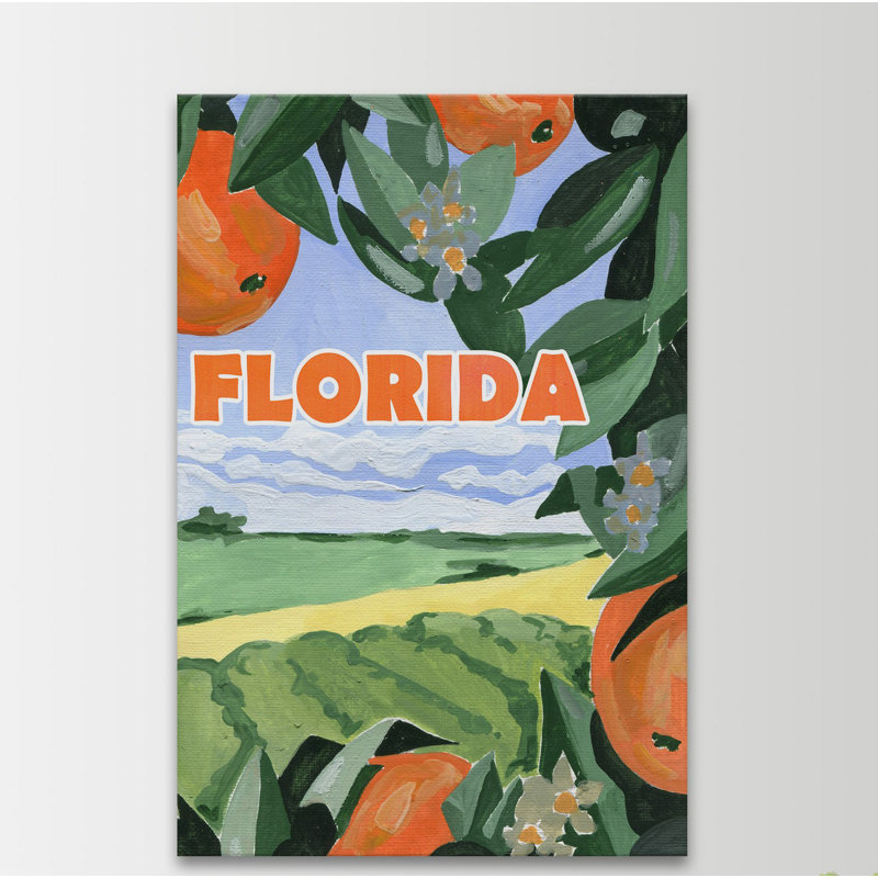 " Somewhere In Florida ", 36" H x 24" W x 1.5" D