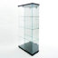 Tempered Glass Display Cabinet, Storage Cabinet With Bluetooth LED Strip Light