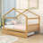 Wood House Bed With Pull-Out Twin Trundle-431005079-431005081