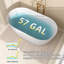 Baignoire de trempage autoportante en acrylique 55 po x 28 po