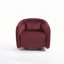 Fauteuil d'appoint pivotant en velours Leda-130624487