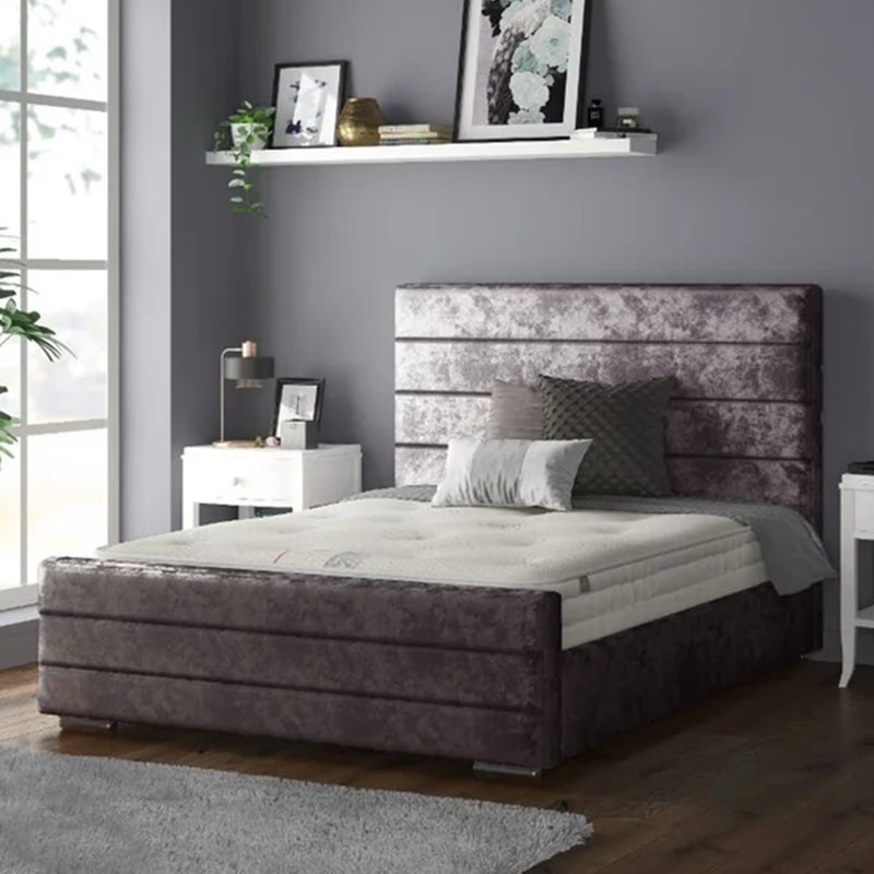 Desmarie Upholstered Bed, Amethyst, Small Double (4')