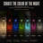 2-Piece Solar RGB LED Outdoor Pathway Lights with Ripple Light Effect, Black