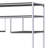 Rustic Gray Oak & Chrome Finish Bookshelf
