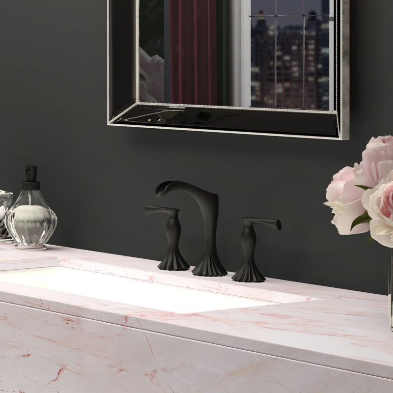 Robinet de salle de bain Rhen, Noir mat