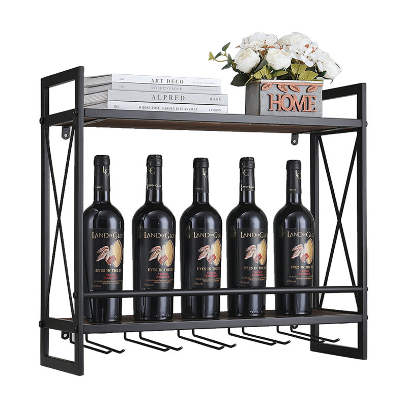 6 Bottle Hanging Wine Bottle Rack