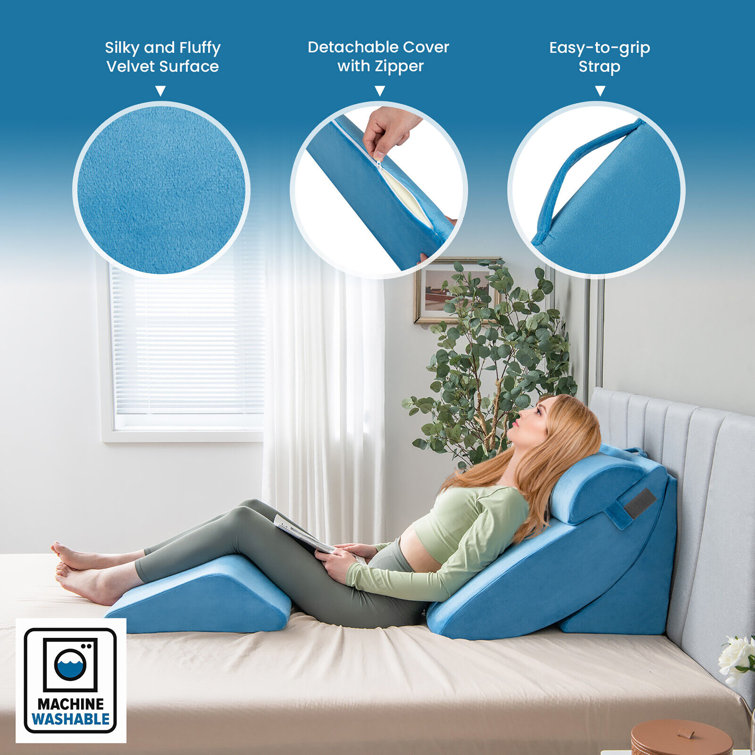 ONDEKT Wedge Pillow for Sleeping Multipurpose Pillows with Cooling