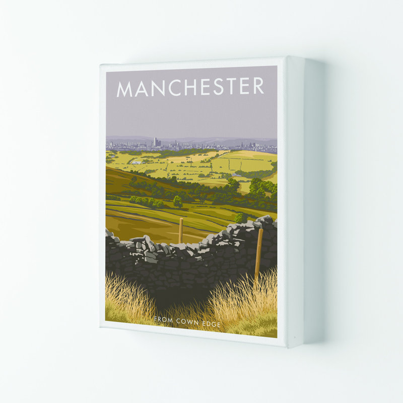 Manchester Cown Edge by Stephen Millership - Print on Canvas, Wrapped Canvas, 40cm H x 30cm W x 4cm D