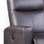 Fauteuil inclinable électrique brun avec accoudoirs carrés