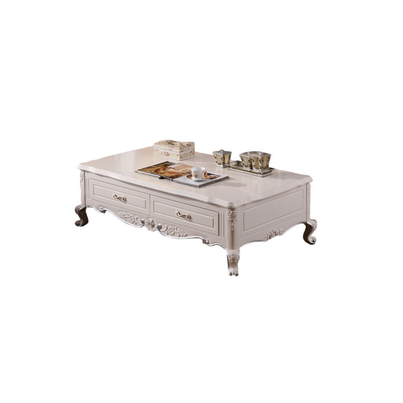 Table basse de luxe européenne à lumière simple