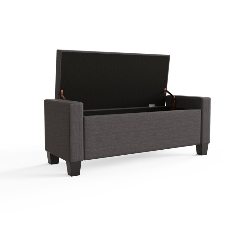 Ashley Storage Bench, Charcoal Grey