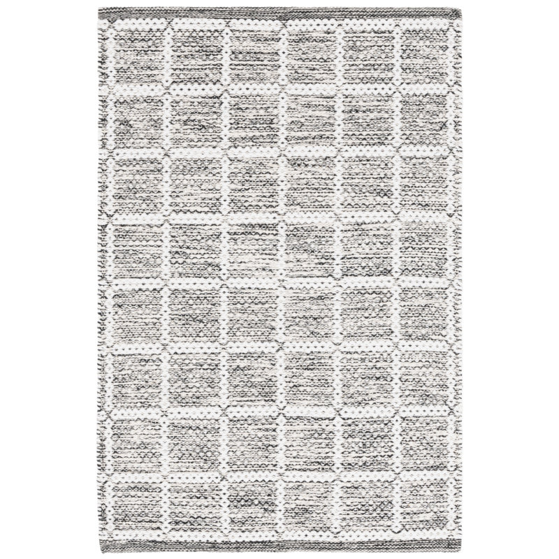 Tapis noir / ivoire Nabi 977, Rectangulaire 8 pi x 10 pi