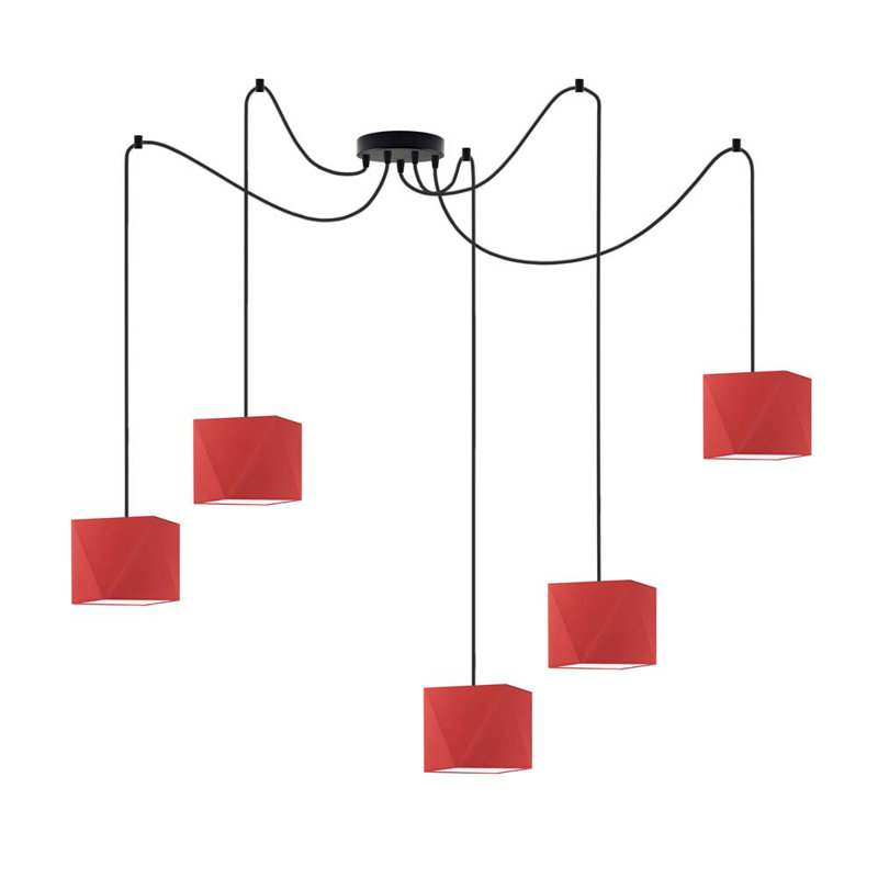 Thursa 5 - Light Pendant, Red