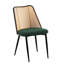 Chaises de salle à manger (2), sièges rembourrés contemporains pour la zone, pieds en métal, motif écossais, rembourrage en mousse, dossier uni (2), salle à manger élégante, base, tissu,-971372092