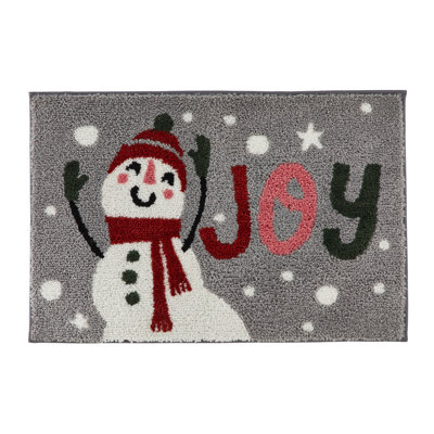 Snowman Rectangle Bath Mat