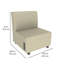 Chaise mobile rembourrée sans accoudoirs Pro Tech-101545397