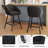 Bar Stools Set of 2,Upholstered Bar Stool with Back, 27 inch Height Counter Height Barstools for Home Kitchen Island-1817777174