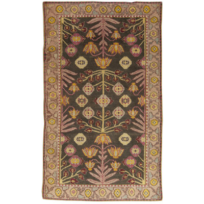 Antique One-of-a-Kind Rectangle 4'2" X 6'10" Area Rug