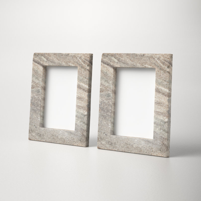 Tellis Brown Marble Matte Picture Frame, 5" x 7"