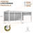 20 ft. W x 12 ft. D Outdoor Louvered Pergola with Auto-Adjustable Side Screen, Rainproof Roof, Thickened Aluminum Frame, and Remote-Controlled Light String for Deck, Patio & Hot Tub-126511512-126511510