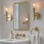 Miroir de salle de bain rectangulaire contemporain | Structure en O-Tube en acier inoxydable-1061854537-1040741826