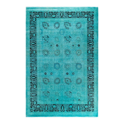 Overyed One-of-a-Kind Rectangle 6'2" X 9'4" Hand Knotted Area Rug